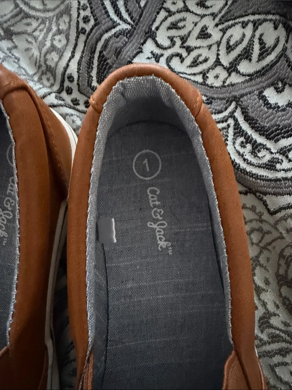 Cat & Jack Casual Slip-On Loafers in Chestnut Brown